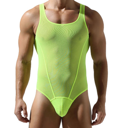 Shadow Skin Sheer Thong Bodysuit — Neon Surge Edition mooods