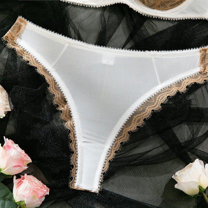 Lace Balcony Bra & High-Waist Bridal Panty Set mooods