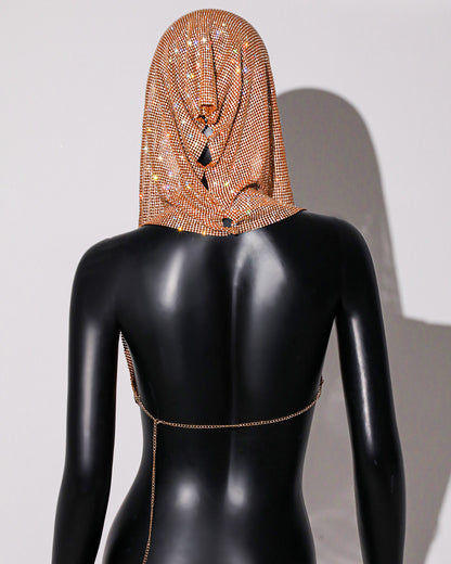Celestial Halo – Rhinestone Hooded Crop Top mooods