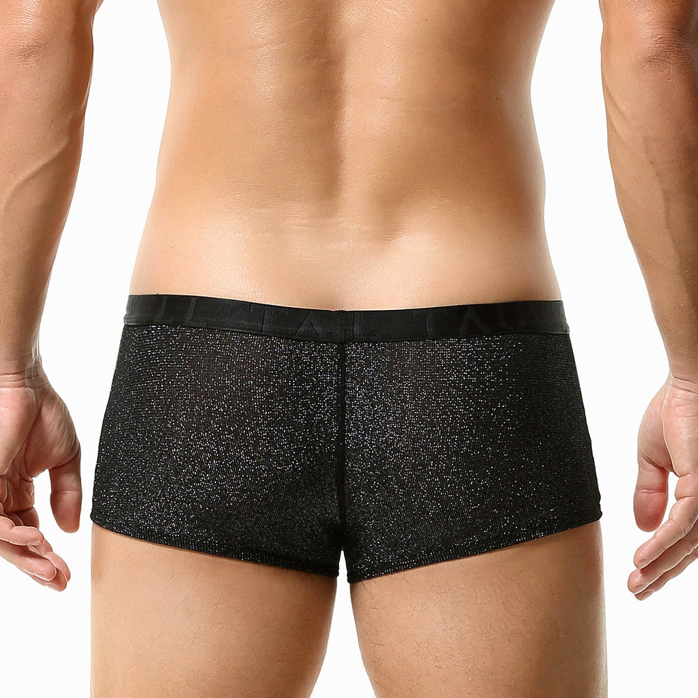 Onyx Sheer Spark Boxer Briefs mooods