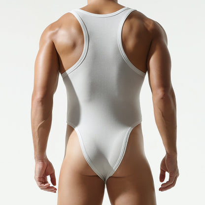 Luxe Stretch Viscose Thong Bodysuit — Pure White Edition mooods