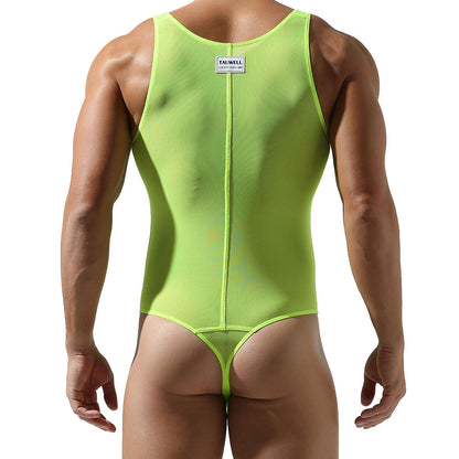 Shadow Skin Sheer Thong Bodysuit — Neon Surge Edition mooods