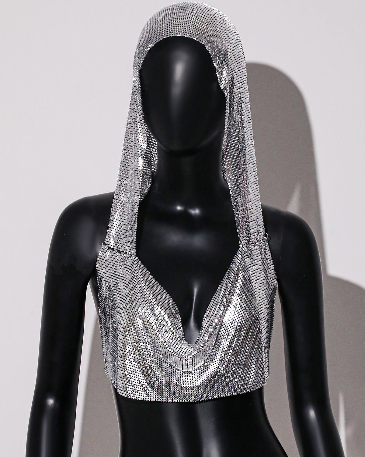 Celestial Halo – Rhinestone Hooded Crop Top mooods