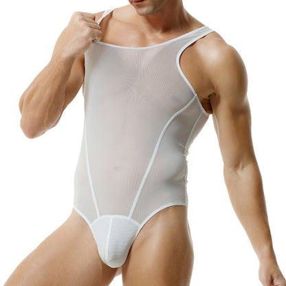 Pure Flex Men’s Cotton Body Suit — Arctic White Edition mooods