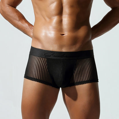 Sheer Line Contour Men’s Trunks — Noir Edition mooods