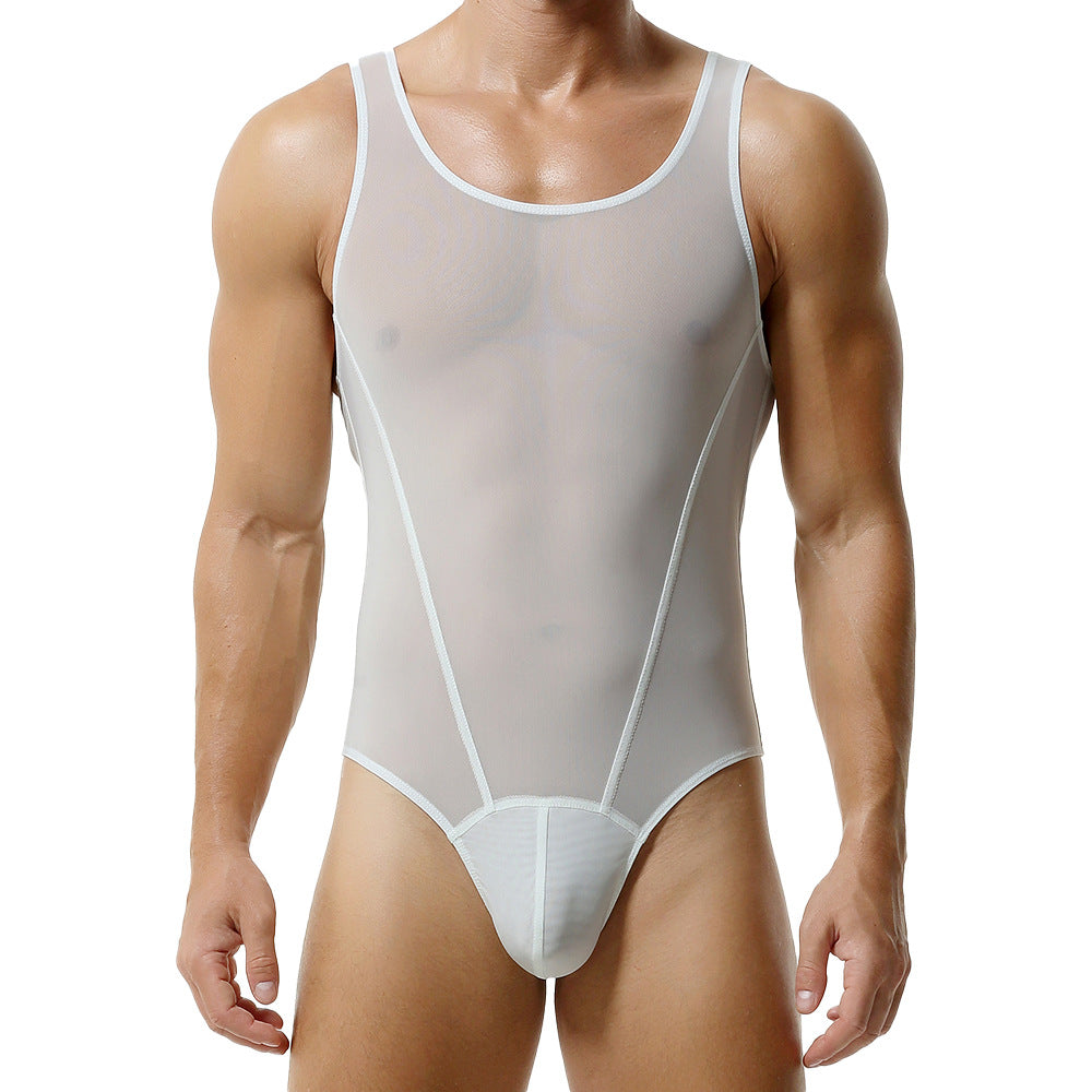 Pure Flex Men’s Cotton Body Suit — Arctic White Edition mooods