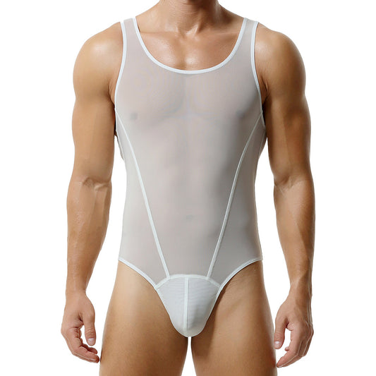 Pure Flex Men’s Cotton Body Suit — Arctic White Edition mooods