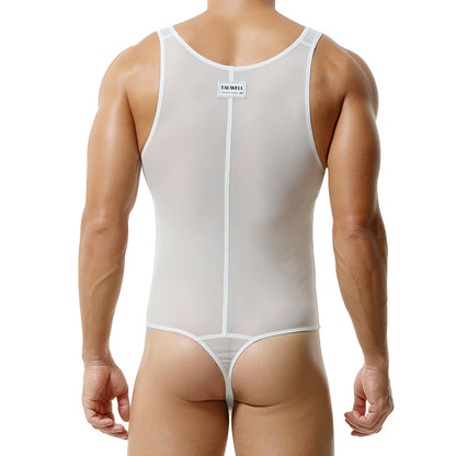 Pure Flex Men’s Cotton Body Suit — Arctic White Edition mooods