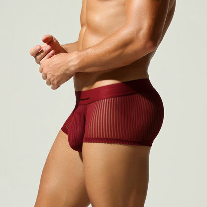 Sheer Line Contour Men’s Trunks — Crimson Edition mooods