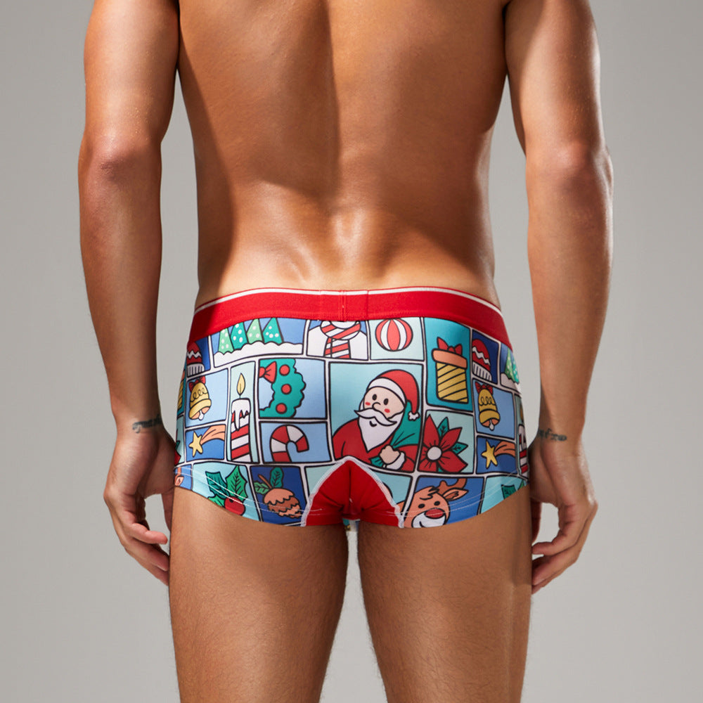 Festive Spirit Boxer Briefs – Santa Window Edition mooods