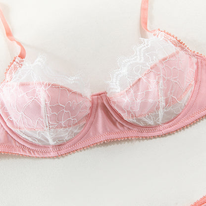 Lace Balcony Bra & High-Waist Bridal Panty Set mooods