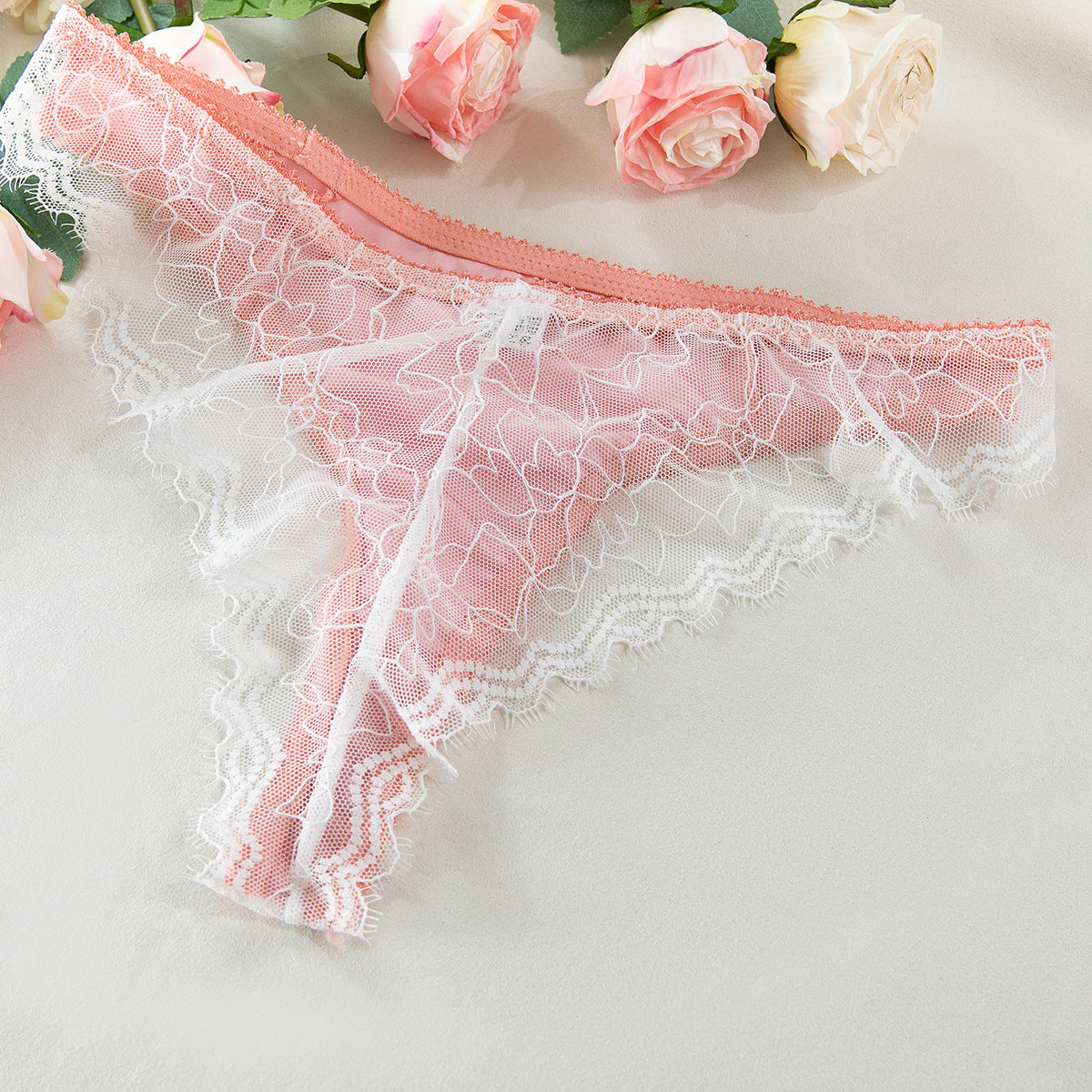 Lace Balcony Bra & High-Waist Bridal Panty Set mooods