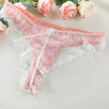 Lace Balcony Bra & High-Waist Bridal Panty Set mooods