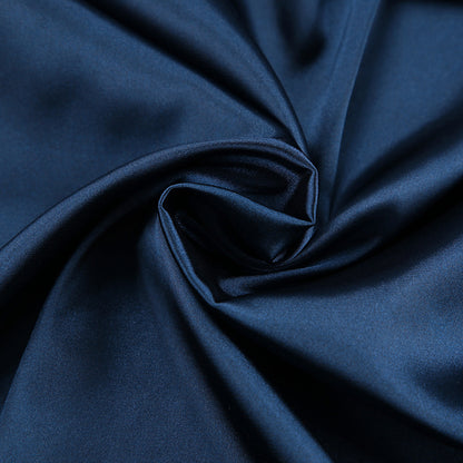 Nocturne Whisper – Feathered Satin Loungewear Set