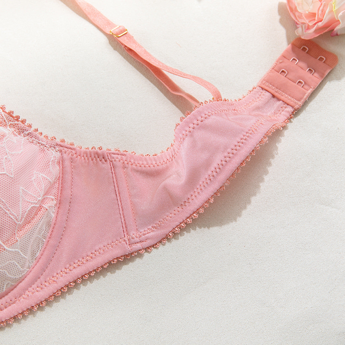 Lace Balcony Bra & High-Waist Bridal Panty Set mooods