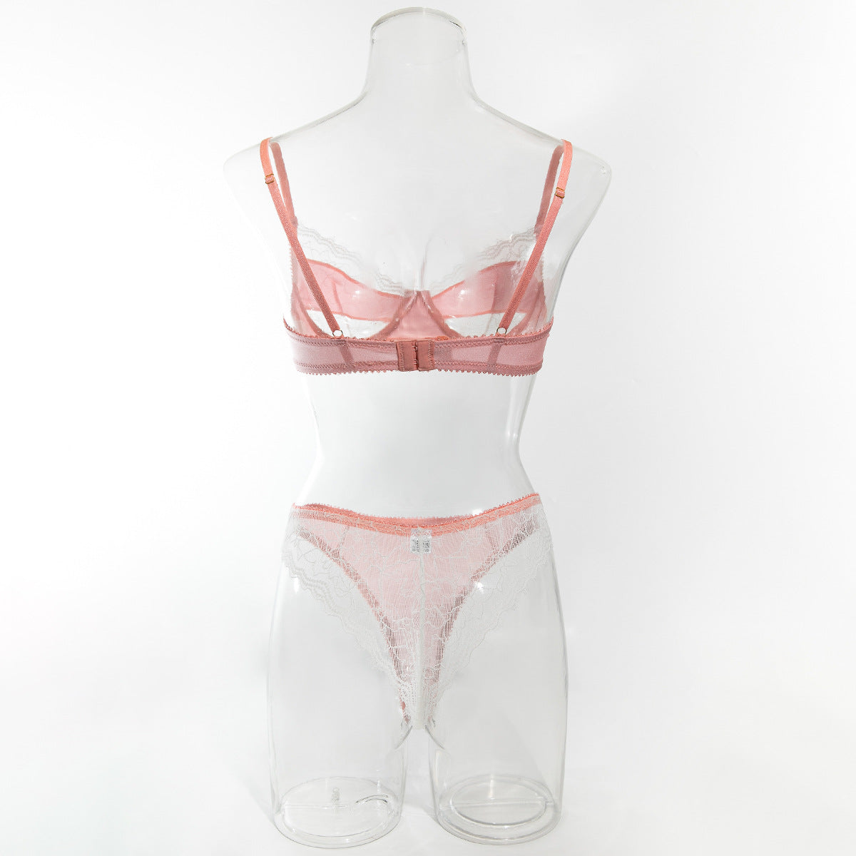 Lace Balcony Bra & High-Waist Bridal Panty Set mooods