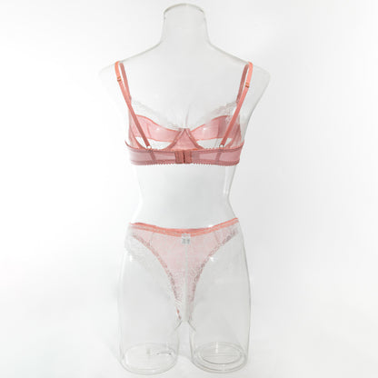 Lace Balcony Bra & High-Waist Bridal Panty Set mooods