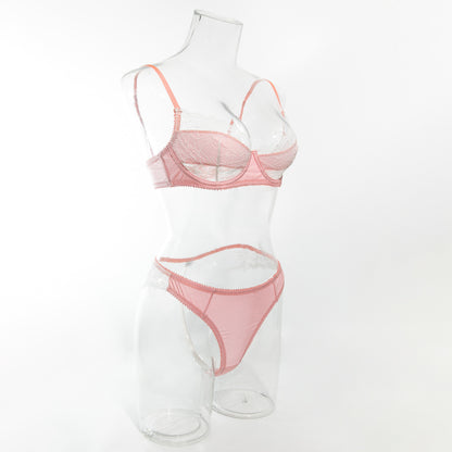 Lace Balcony Bra & High-Waist Bridal Panty Set mooods
