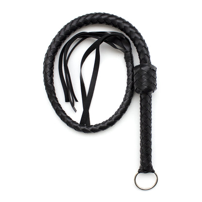 Braided Leather Riding Whip