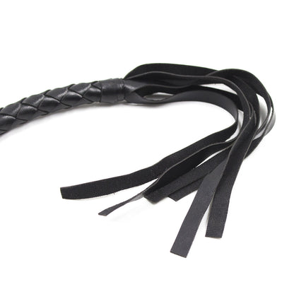 Braided Leather Riding Whip