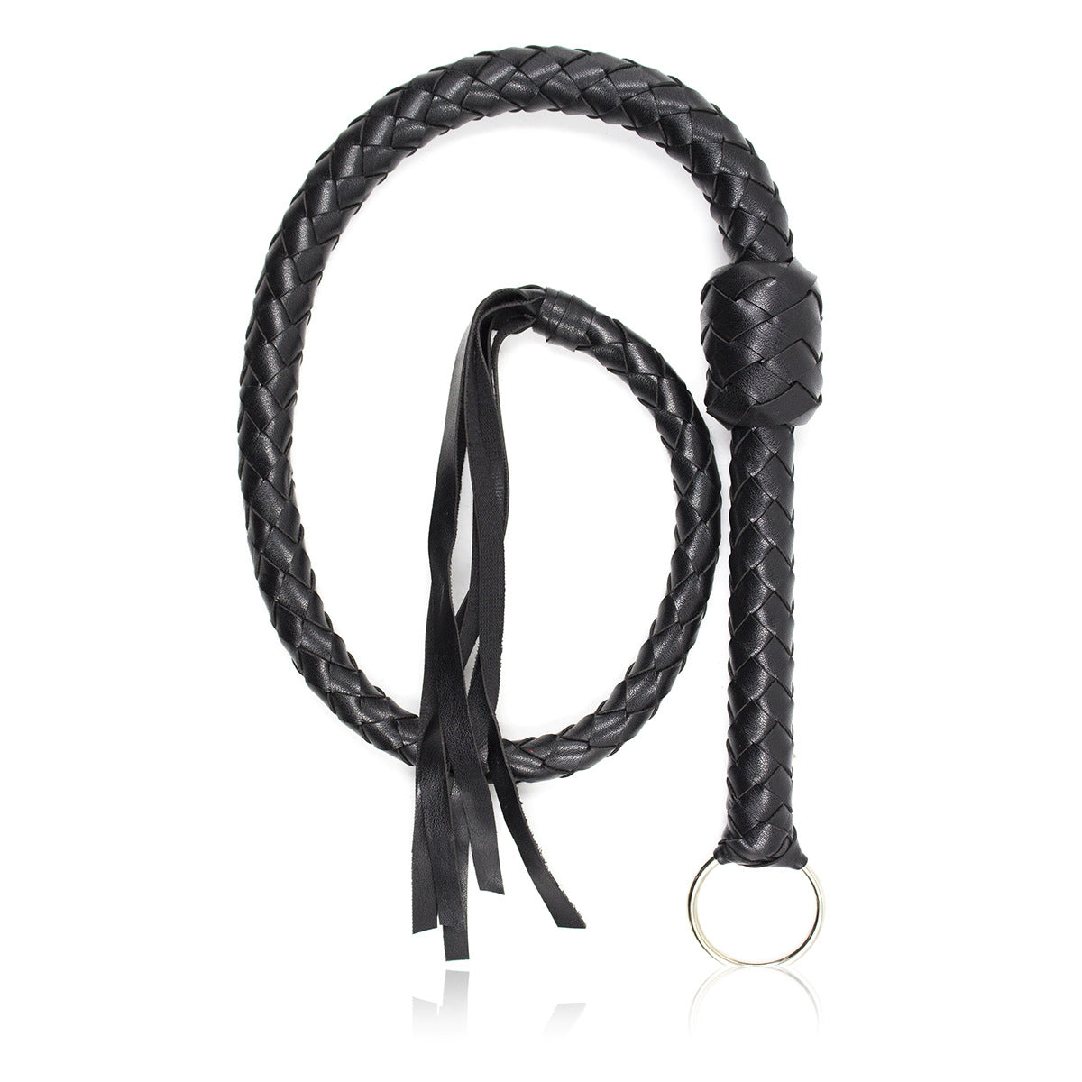 Braided Leather Riding Whip