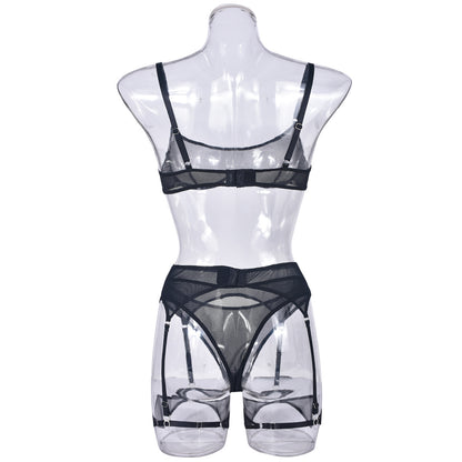 Breezy Temptations Sheer Mesh Lingerie Set