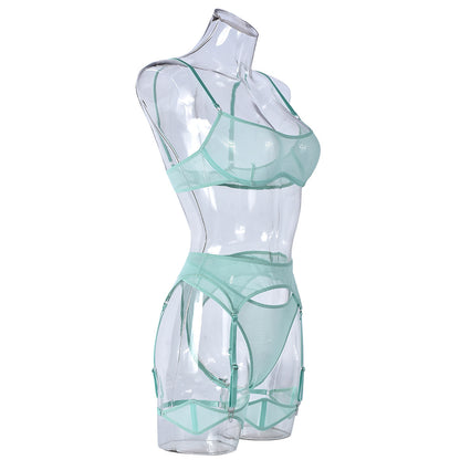 Breezy Temptations Sheer Mesh Lingerie Set