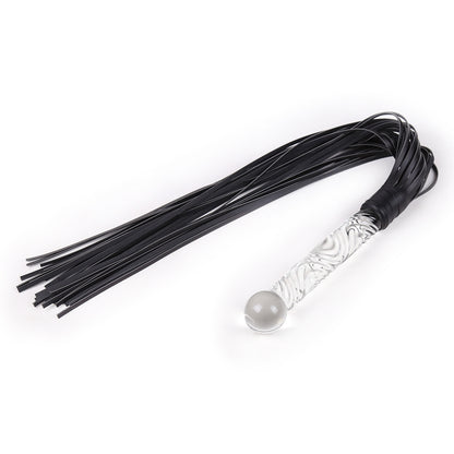 Crystal-Cut Leather Whip