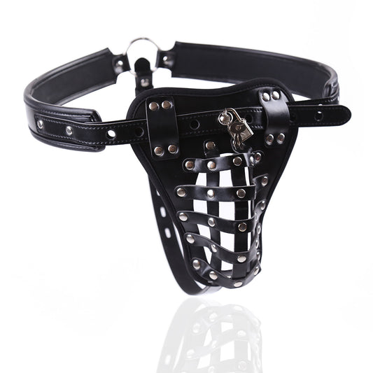 Daring Lock & Key Leather Harness for Men
