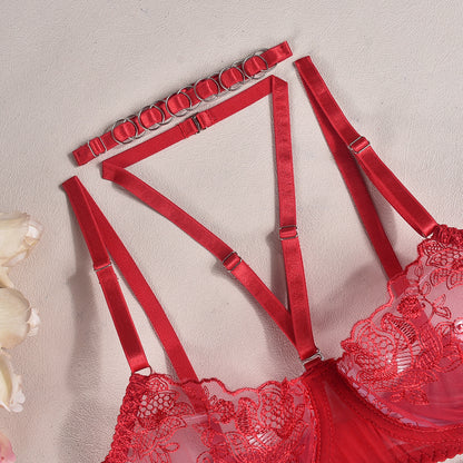 Delicate Allure Lingerie Set bra close up