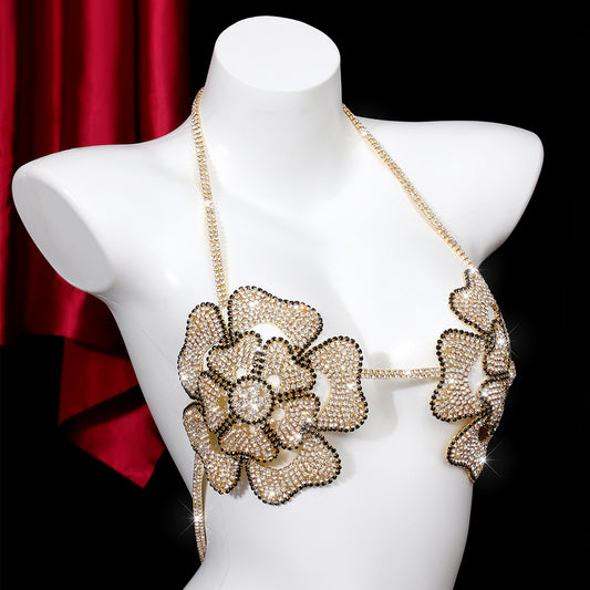 Exclusive Luxury Rhinestone & Chain Bra