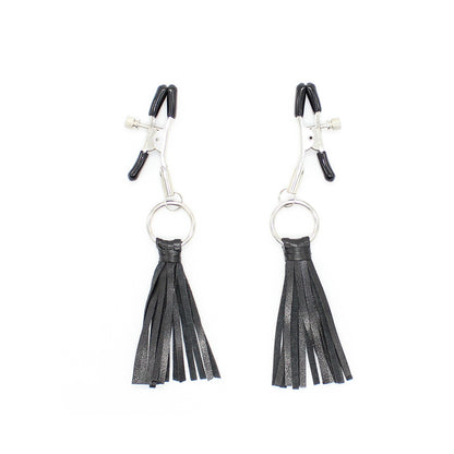 Leather Fringe Nipple Clamps