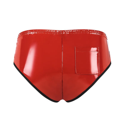 Glossy Seduction Patent Leather Brief Panty