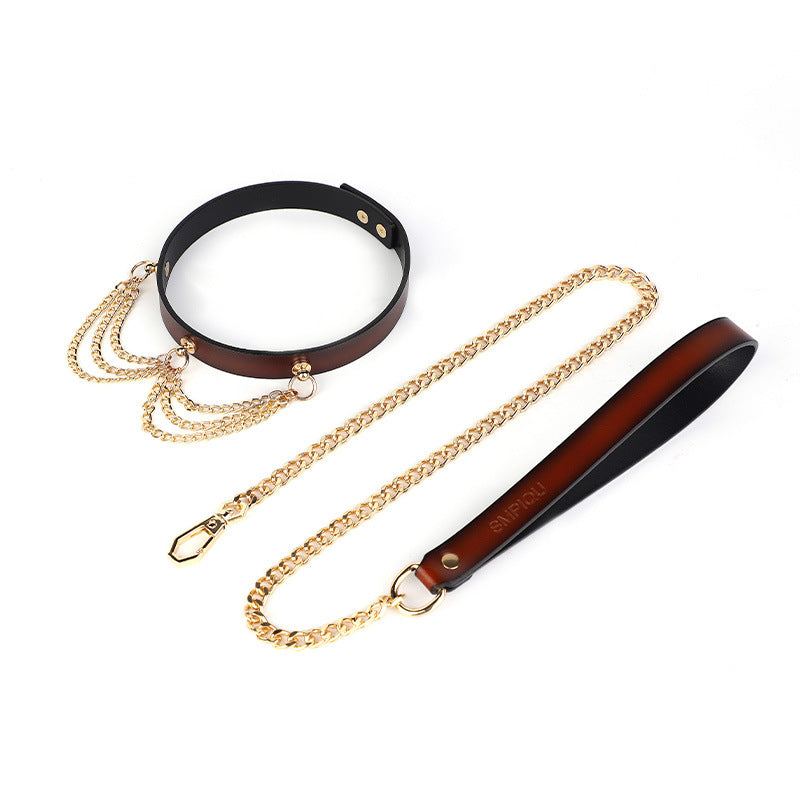 Golden Embrace Luxury Collar & Leash Set