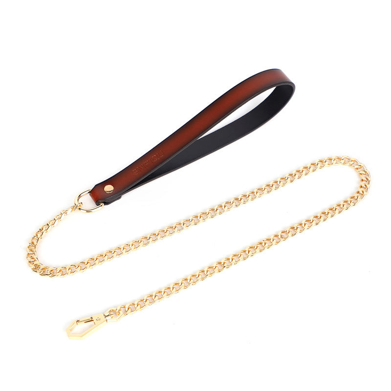 Golden Embrace Luxury Collar & Leash Set