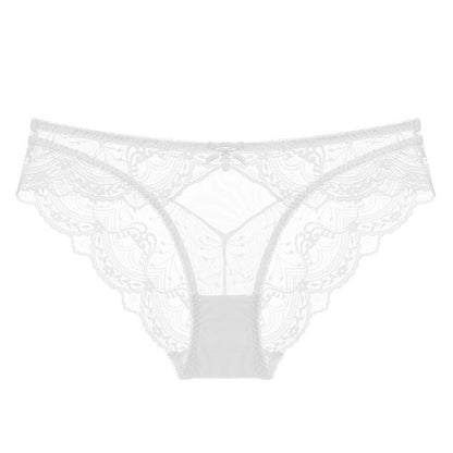 Lace Allure: French Lace Low-Waist Briefs