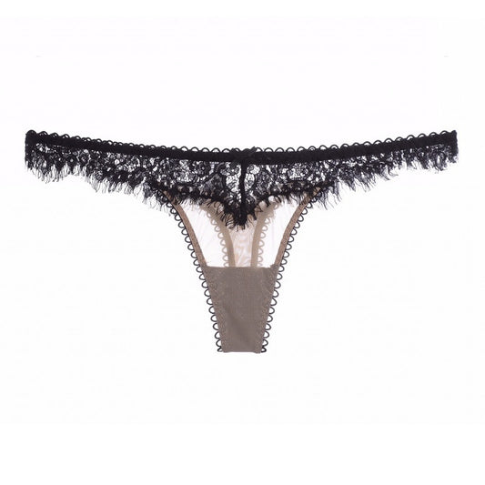 Lace Whisper: Elegant Low-Rise Thong