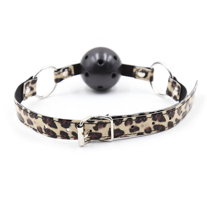 Leopard Print Adjustable Ball Gag