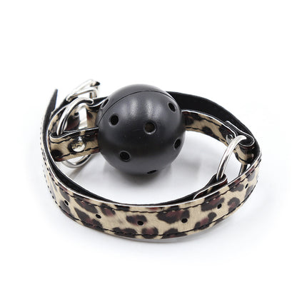 Leopard Print Adjustable Ball Gag