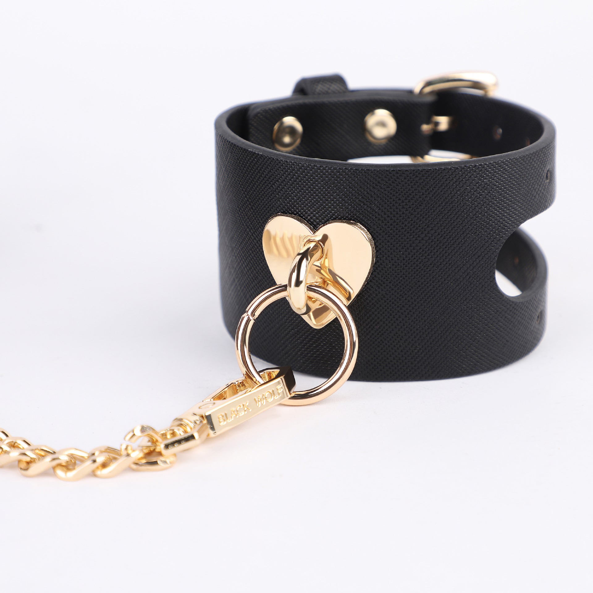 Luxe Heart Leather Cuffs