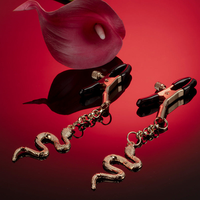 Luxury Snake Charm Nipple Clamps