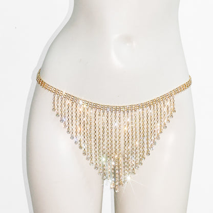 Rhinestone Fringe Chain Adornment