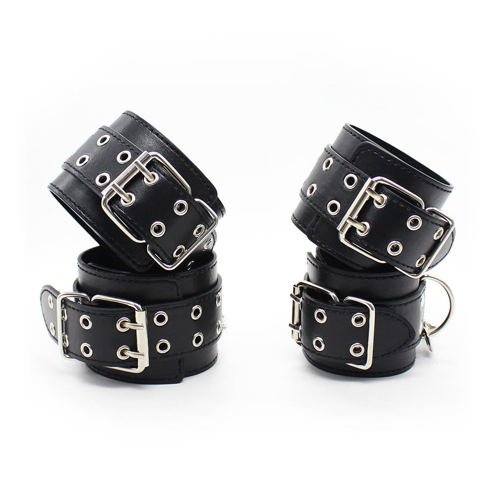 Rivet-Studded Leather Bondage Set