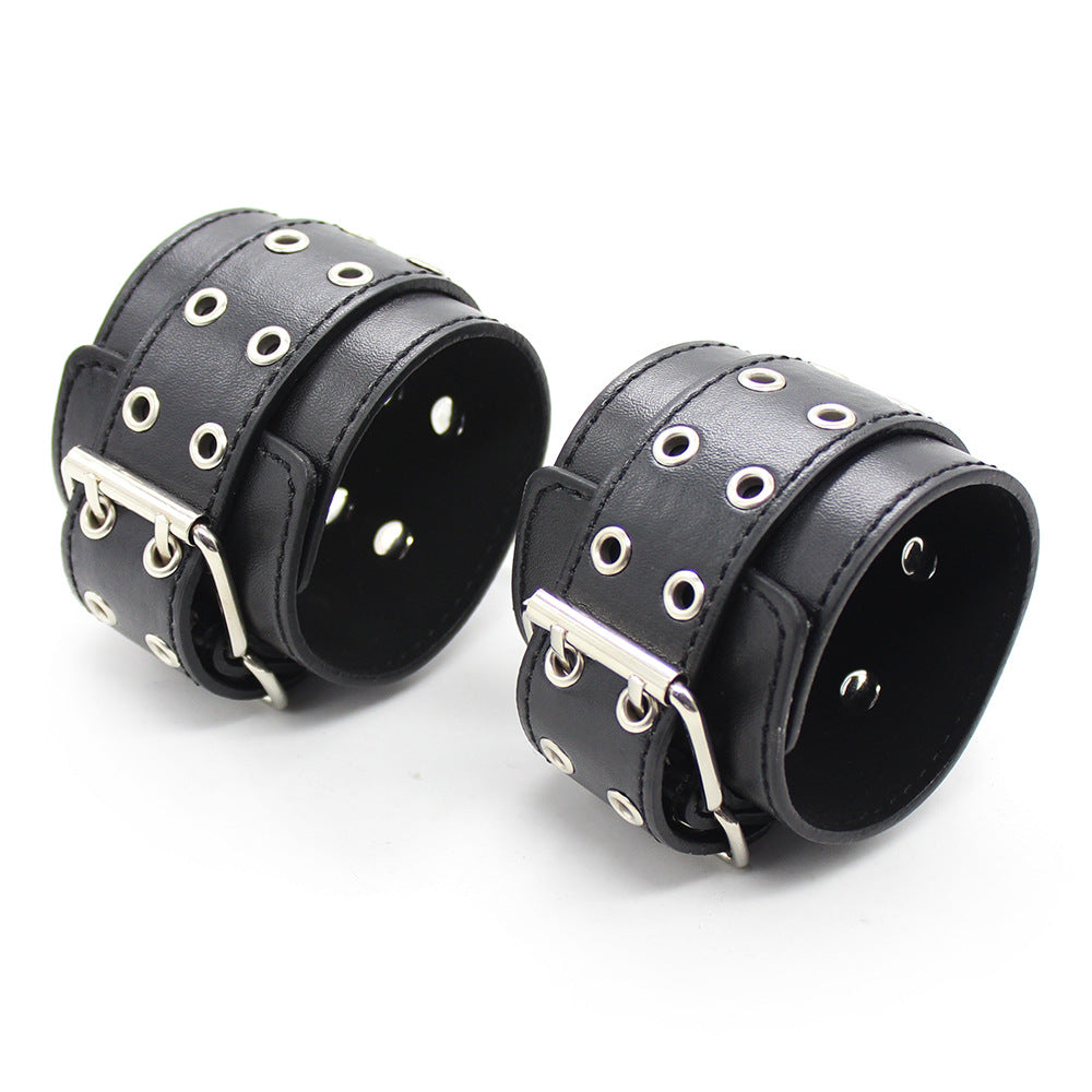 Rivet-Studded Leather Bondage Set