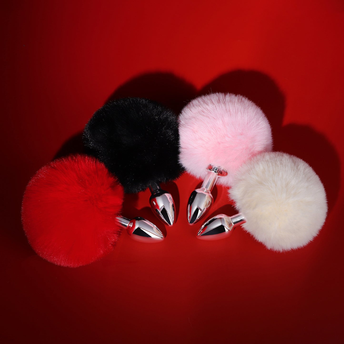 Velvet Bunny Tail Plug in 4 colors