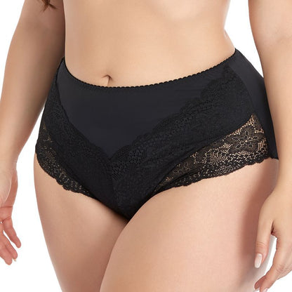 LaceCharm Plus-Size Nylon Panties Mooods