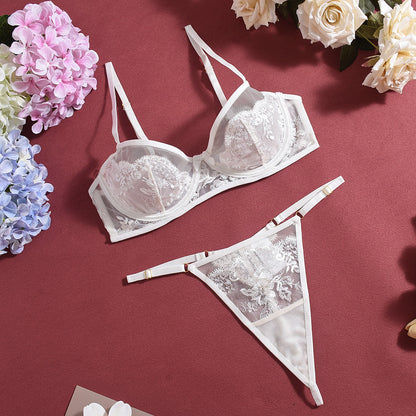 Ethereal Blossom 3-Piece Lingerie Set