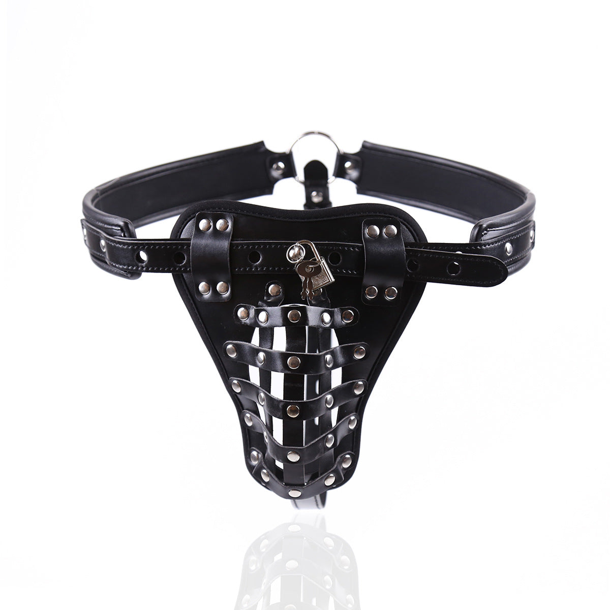 Daring Lock & Key Leather Harness for Men