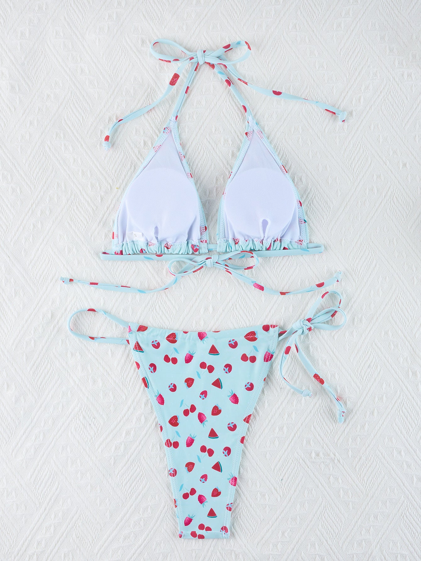 Berry Bliss: Summer Berries Triangle Bikini Set mooods swimwear 