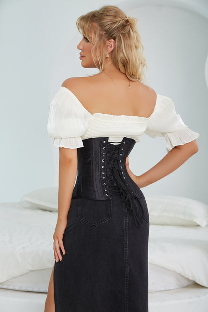 black underbust corset mooods